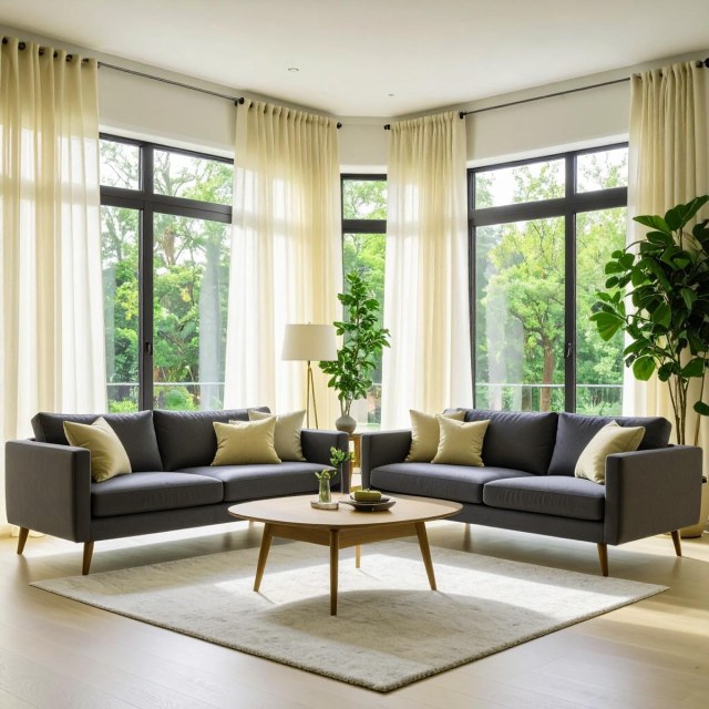 Smarties Creme Weiche Transparente Voile Gardine 1