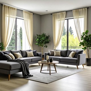 Smarties Creme Weiche Transparente Voile Gardine 2