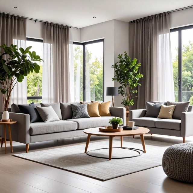 Smarties Hellgrauer Weicher Schierer Voile Vorhang 1