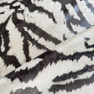 Tiger Streifen Schwarz Weiß Tierdruck Vorhang 9