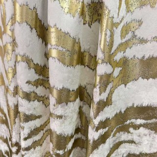 Tiger Stripes Cream and Gold Animal Print Curtain
Tigerstreifen Creme und Gold Animal Print Vorhang 3