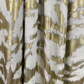 Tiger Stripes Cream and Gold Animal Print Curtain
Tigerstreifen Creme und Gold Animal Print Vorhang 5