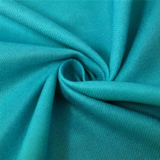 Candy Land Leinen-Optik Blau Ombre Vorhang