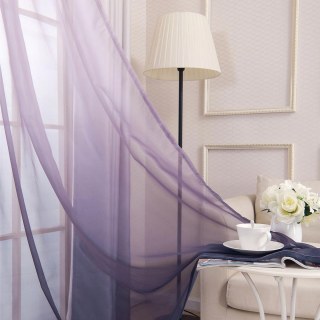 Candy Land Ombre Grau Voile Vorhang