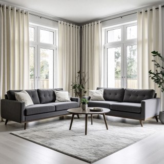 Doppelter Plüsch Beige Chenille Verdunkelungsvorhang 3