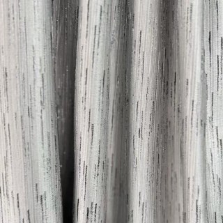 Gilded Stream Silber-Grauer Vorhang mit Metallstreifen 5