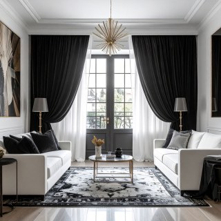 Mitternachtsoberstein Premium Schwarzer Samtvorhang