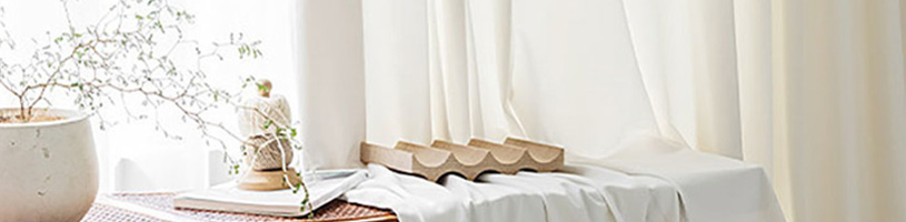 Weiß/Elfenbein Vorhang