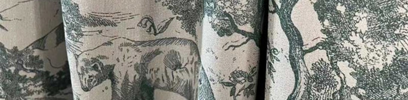 Toile de Jouy Vorhang