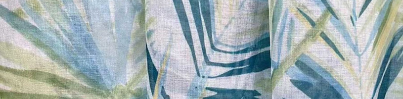 Tropisch Voile Vorhang