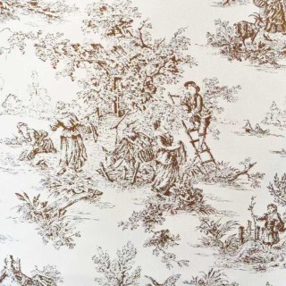 Amour Pastorale Braun Toile de Jour Chenille Vorhänge 6