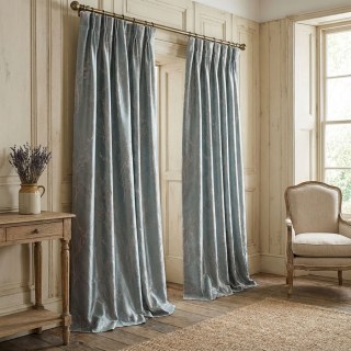 Blütenzweige Entenei Blau Abstrakter Blumenmuster Vorhang 3