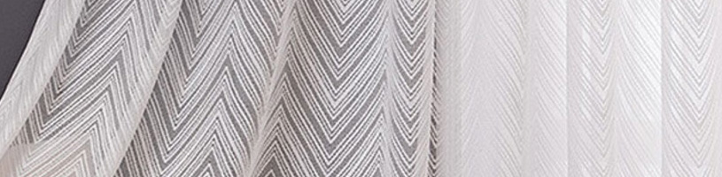 Zickzack/Welle Voile Vorhang