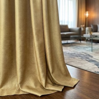 Echo Weave Chevron Zickzack Geometrisch Goldene Vorhänge