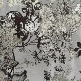 Floral Reverie Jacquard Beige Cream Vorhänge