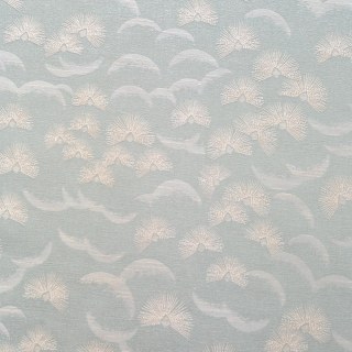 Flatternde Fanburst Art Deco Geometrische Pastell Salbei Enteneigrüne Vorhänge