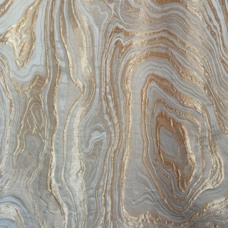 Vergoldeter Marmor Luxus 3D Jacquard Mocha Creme Abstrakter Vorhang 8