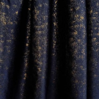 Golden Nebula Luxus Jacquard Dunkelblaue Vorhänge mit Goldglitzer 5