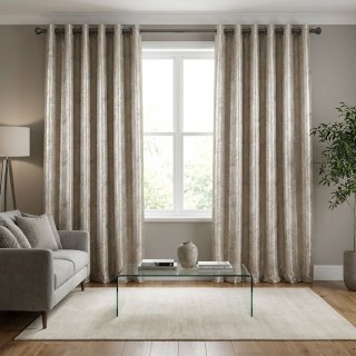 Impressionistische Pinselstriche Luxus Jacquard Champagner Vorhang mit Silberdetails 4