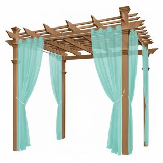 Laguna Outdoor Wasserdichte Mintgrüne Voile Gardine 2