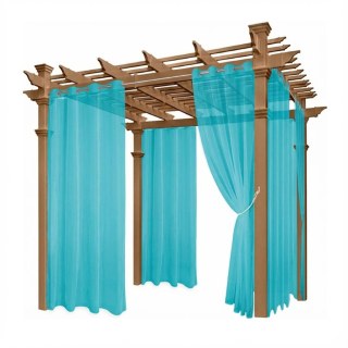 Laguna Outdoor Wasserdichte Türkisblaue Voile Gardine 2