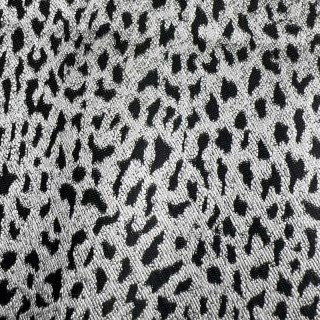 Leopard Spot Jacquard Schwarz-Weiß Tierfellmuster Vorhänge 5