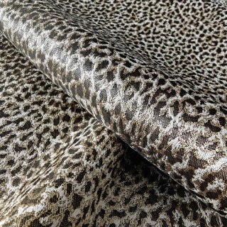 Leopard Spot Luxus Jacquard Gold Braun Tierdruck Vorhänge 5