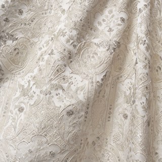 Palais Arabesque Luxuriöse 3D Jacquard Creme Champagner Damast Vorhänge 7