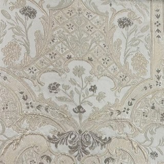 Palais Arabesque Luxuriöse 3D Jacquard Creme Champagner Damast Vorhänge 8