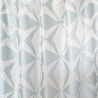 Pinwheel Prism Mid Century Modern Duck Egg Blue Geometrische Vorhänge 4