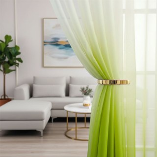 Candy Land Ombre Green Voile Vorhänge 3