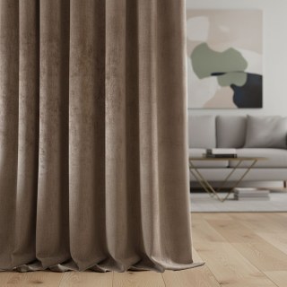 Luxuriöser Chenille Braun Taupe Vorhang 2