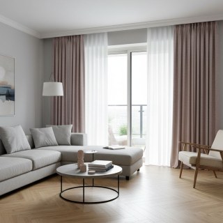 Luxuriöser Mocha-Dunkelvioletter Chenille-Vorhang 2