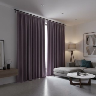 Matte Majestät Purple Lavender 100% Blackout Velvet Vorhänge 2
