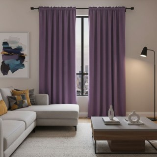Matte Majestät Purple Lavender 100% Blackout Velvet Vorhänge