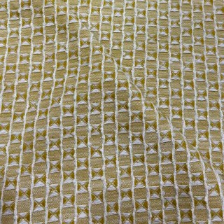 Nature's Grid Chartreuse Olive Green Leinen Baumwollmischung Vorhänge 6