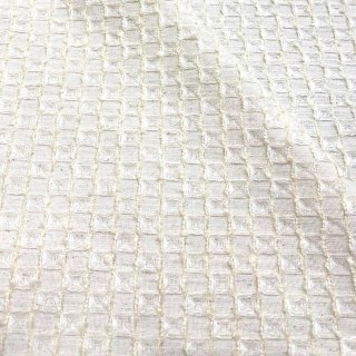 Nature's Grid Off White Leinen Baumwollmischung Vorhänge 5