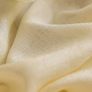 Die helle Seite Cremegelb Schwerer Voile Vorhang