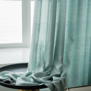 Die helle Seite Minzgrün Schwer Semi-Transparent Voile Vorhang 3