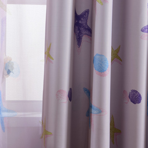 Starfish Baby Pink Curtain 1
