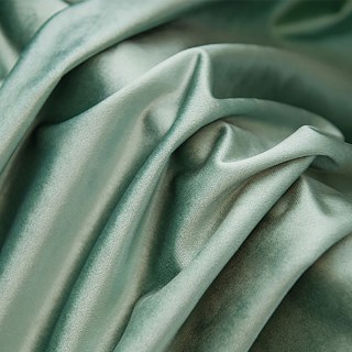 Luminous Luxe Metallic Sage Duck Egg Green Velvet Curtains