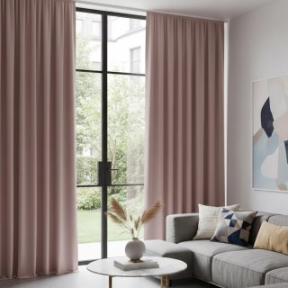 Matte Majesty Dusky Pink Blackout Velvet Curtain 3