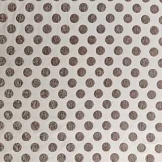 Dottie Delight Mid Century Modern Taupe Green Polka Dot Chenille Curtain 8