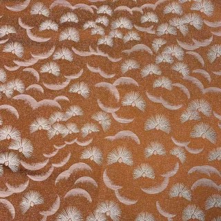 Fluttering Fanburst Art Deco Geometric Terracotta Burnt Orange Curtains 5