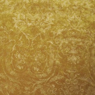 Heritage Luxury Mustard Yellow Gold Gilded Damask Velvet Curtain 3
