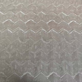 Zigzag Symphony Chevron Taupe Brown Faux Silk Modern Geometric Curtains 5