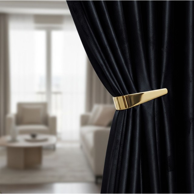 Luminous Luxe Black Velvet Curtains 1