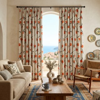 The Happiest Colour Orange Blackout Curtain