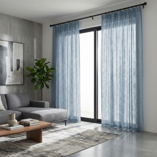 A Touch of Sunshine Haze Blue Voile Curtain