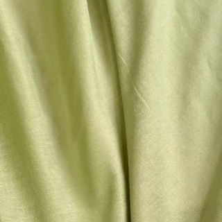 Cotton Club Pure Cotton Olive Green Heavy Semi Sheer Voile Curtain